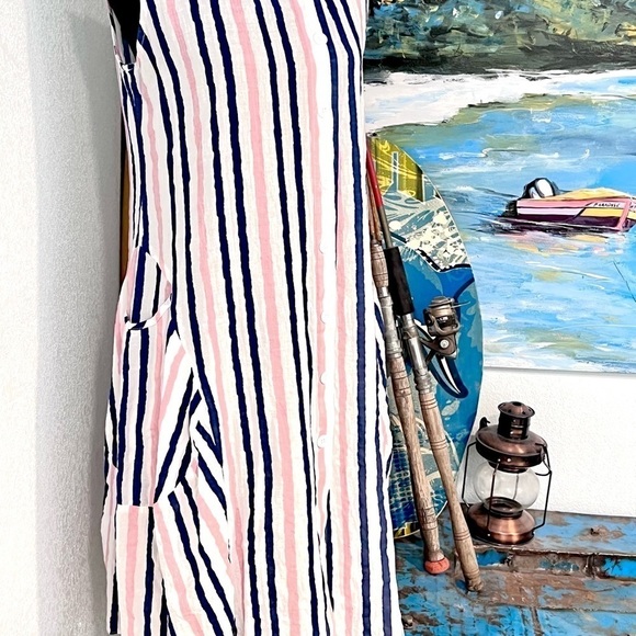 Pasha, Lightweight,Crinkle-Crepe Dress, Fun Outside Pockets,So Easy to Wear, S - Picture 8 of 11